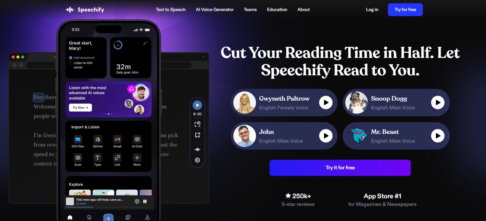 - ai video clips clip maker - Speechify