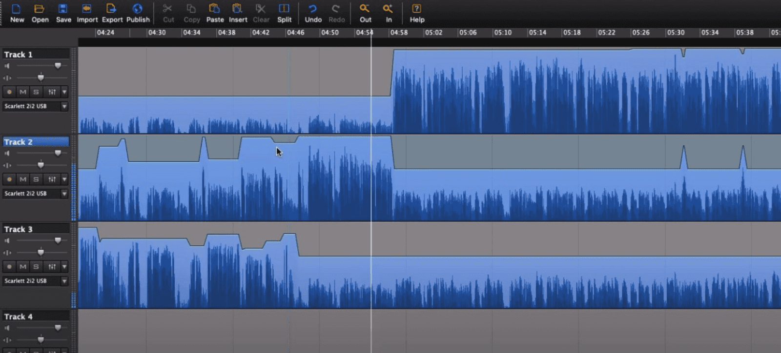 Preview of Hindenburg Journalist which is a podcast editing software for mac